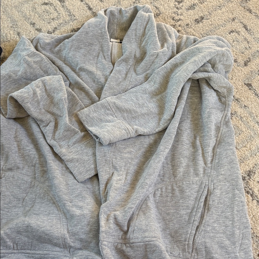 Vineyard vines Gray open sweatshirt cardigan